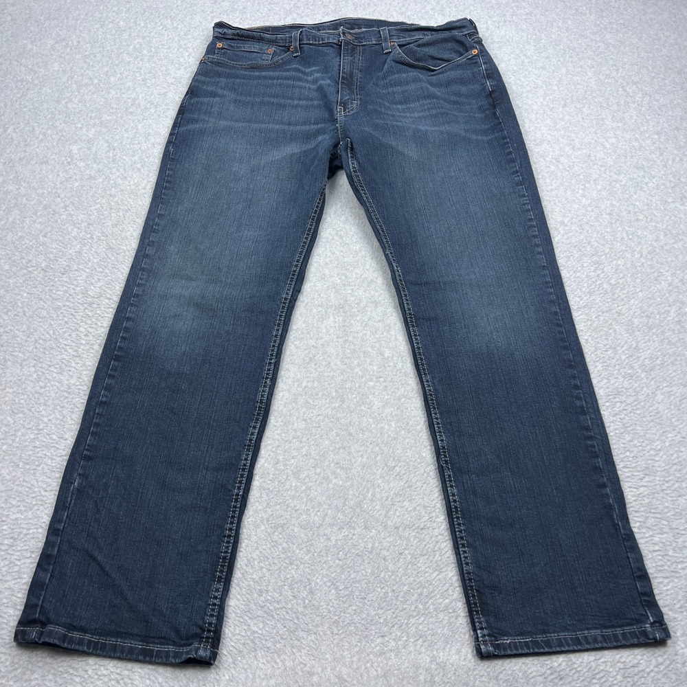 Levi's 559 Relaxed Straight Jeans Men 38x32 Dark Wash Blue Stretch Classic Denim